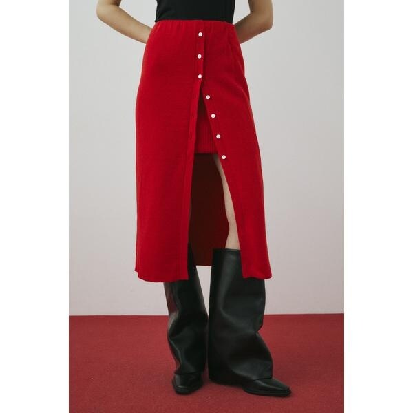 ヘリンドットサイ（HeRIN．CYE）/Layered knit skirt