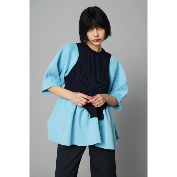 ヘリンドットサイ（HeRIN．CYE）/Ponte rib knit topsの通販は