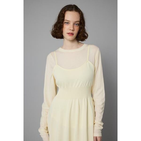 ヘリンドットサイ（HeRIN．CYE）/Waist shape knit dress