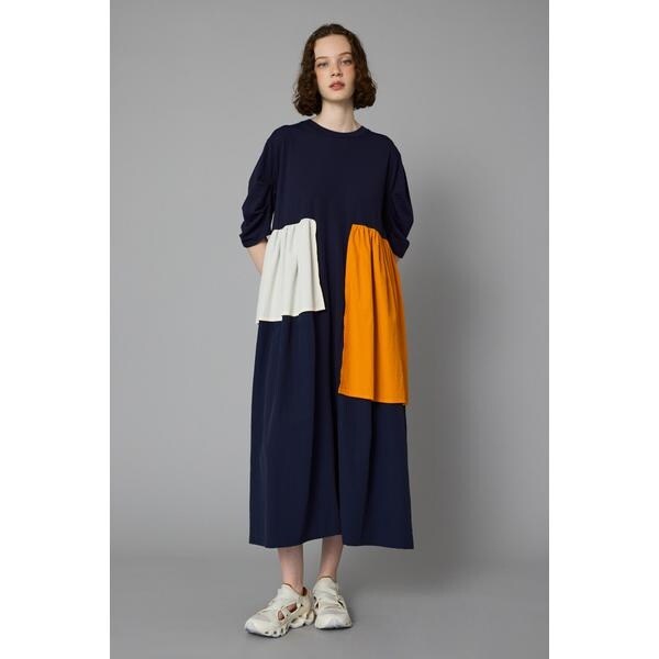 ヘリンドットサイ　Docking squid dress サイズ38 ヘリンドットサイ（HeRIN．CYE）/Tuck sleeve docking dressの通販はau