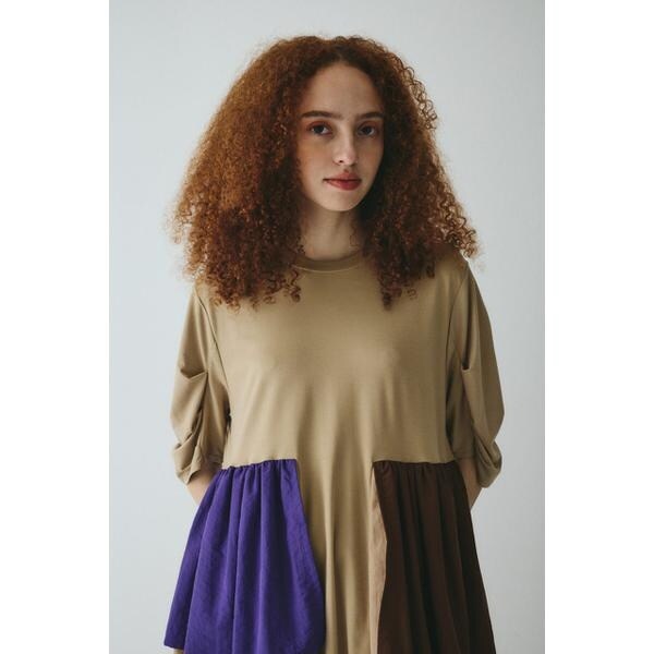 ヘリンドットサイ（HeRIN．CYE）/Tuck sleeve docking dressの通販はau