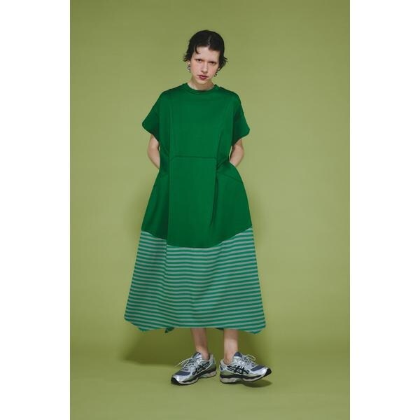 ヘリンドットサイ（HeRIN．CYE）/Border hem one piece