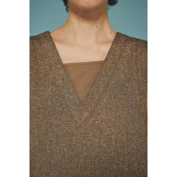 ヘリンドットサイ（HeRIN．CYE）/V neck vest_17