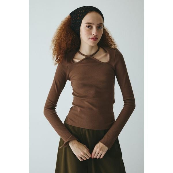 ヘリンドットサイ（HeRIN．CYE）/Wave neck tops