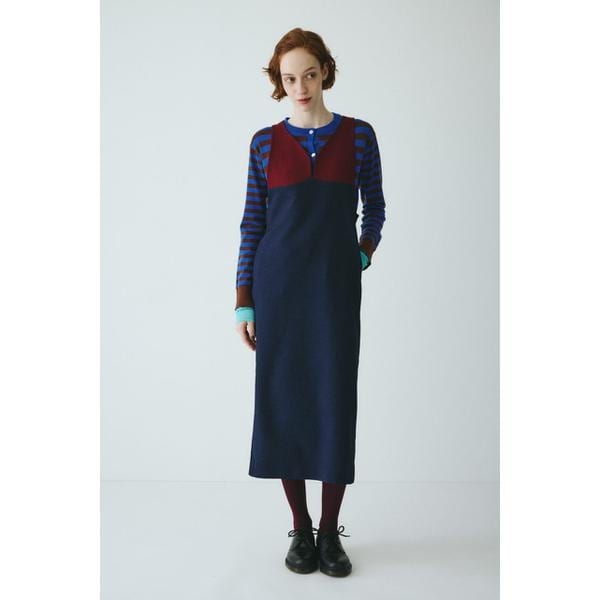 ヘリンドットサイ（HeRIN．CYE）/V neck long dress