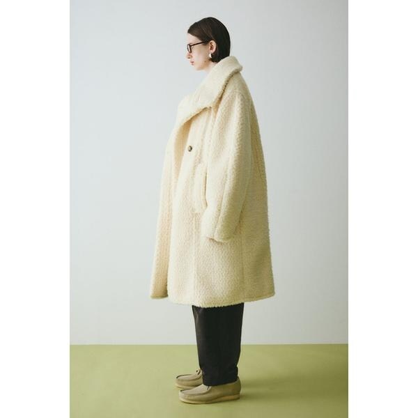 ヘリンドットサイ（HeRIN．CYE）/Stand collar boa coat_3