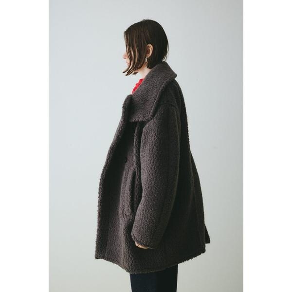 ヘリンドットサイ（HeRIN．CYE）/Stand collar boa coat_12