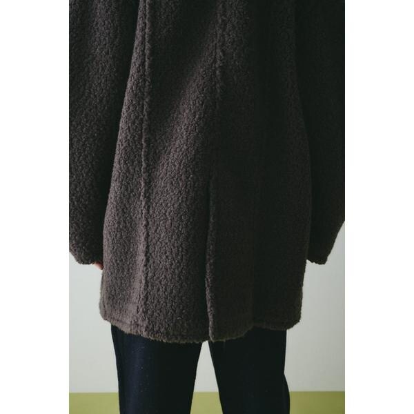 ヘリンドットサイ（HeRIN．CYE）/Stand collar boa coat_18