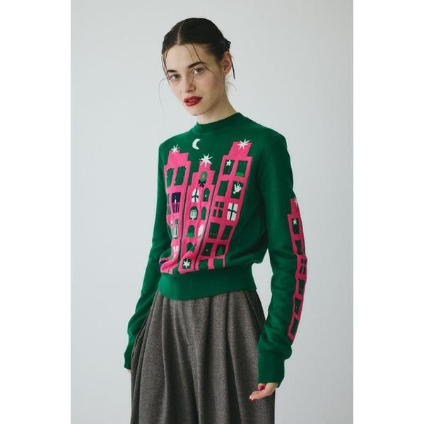 ヘリンドットサイ（HeRIN．CYE）/Holiday knit top 【公式通販】
