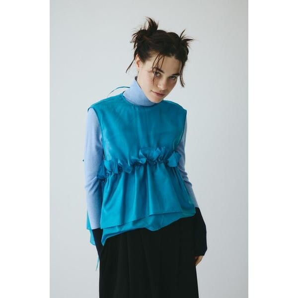 【NEW】ヘリンドットサイ（HeRIN．CYE）/［予約］Flare hem blouse