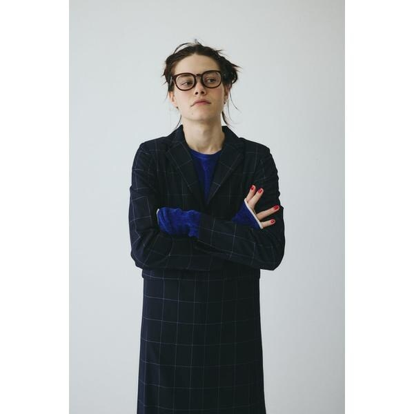 ヘリンドットサイ（HeRIN．CYE）/Jacket like long dress_4