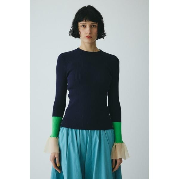 ヘリンドットサイ（HeRIN．CYE）/Flare sleeve knit tops