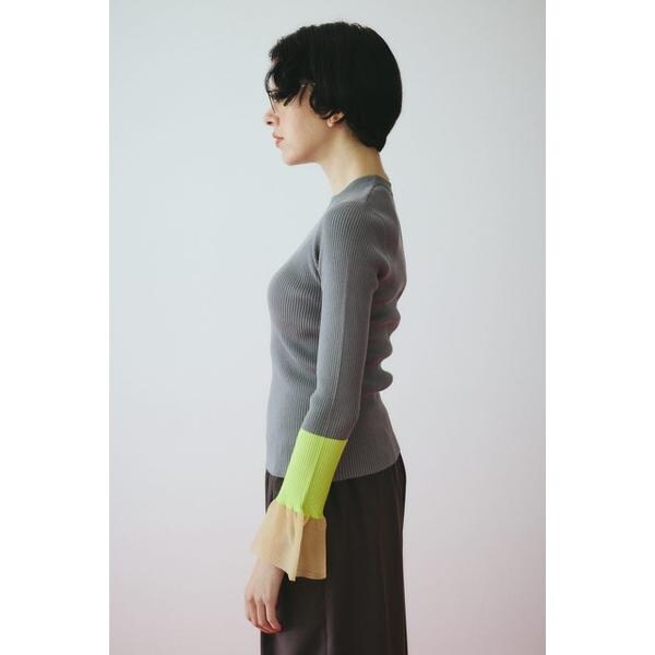 ヘリンドットサイ（HeRIN．CYE）/Flare sleeve knit tops