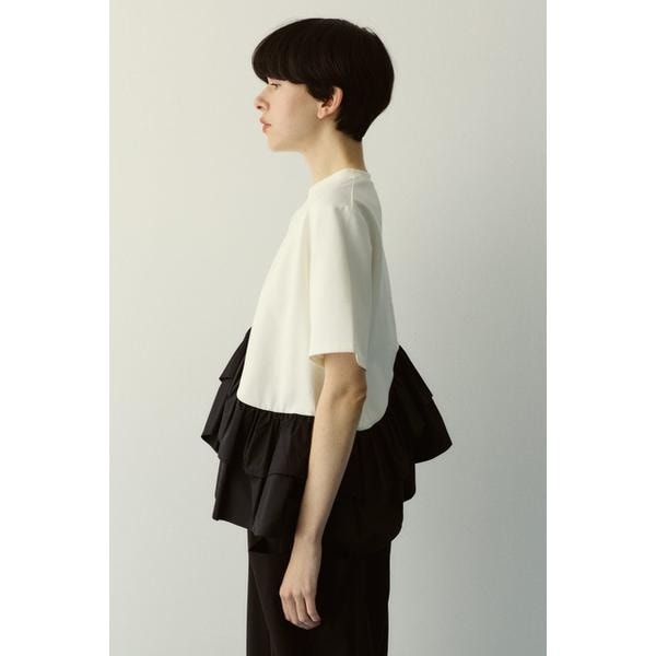 ヘリンドットサイ（HeRIN．CYE）/Frill hem ponte tops 【公式通販】