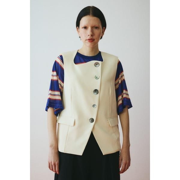 ヘリンドットサイ（HeRIN．CYE）/Wave neck vest_1