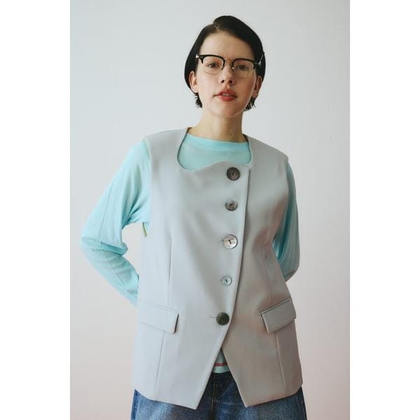 ヘリンドットサイ（HeRIN．CYE）/Wave neck vest_2