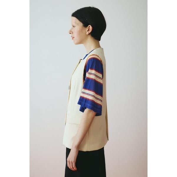 ヘリンドットサイ（HeRIN．CYE）/Wave neck vest_4