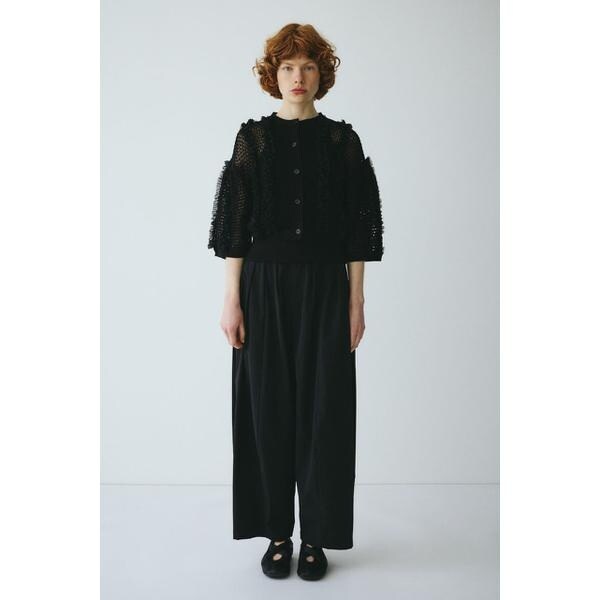 ヘリンドットサイ（HeRIN．CYE）/Frill mesh cardigan_3