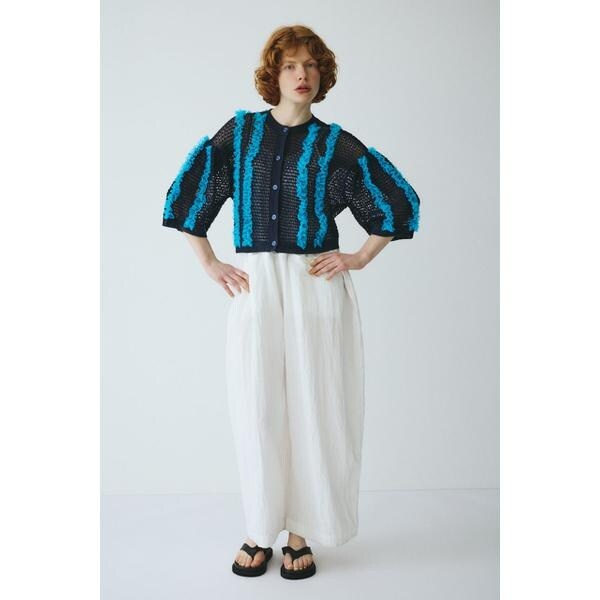 ヘリンドットサイ（HeRIN．CYE）/Frill mesh cardigan_14