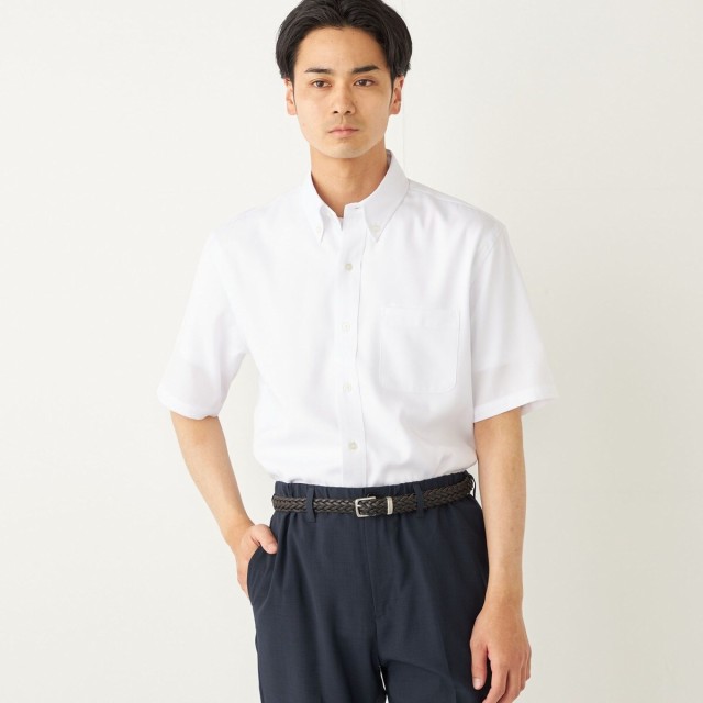 【NEW】シップス カラーズ（SHIPS Colors）/SHIPS Colors:〈洗濯機可能〉COOLMAX(R) ボタンダウン ショートスリーブ シャツの通販は