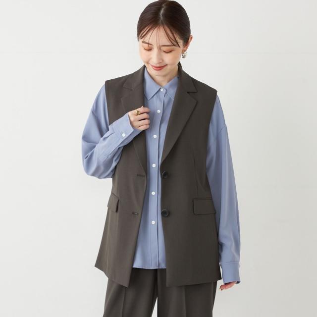 シップス カラーズ（SHIPS Colors）/SHIPS Colors:〈手洗い可能〉シングル テーラード ジレ 9,460円