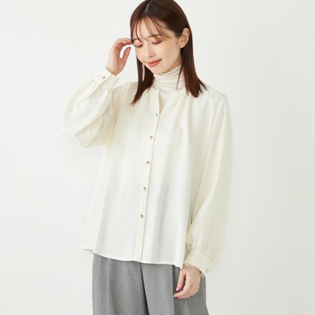 シップス カラーズ(SHIPS Colors)/SHIPS Colors:〈洗濯機可能〉 ツイル スキッパー シャツ ブラウス◇の通販は 5,478円