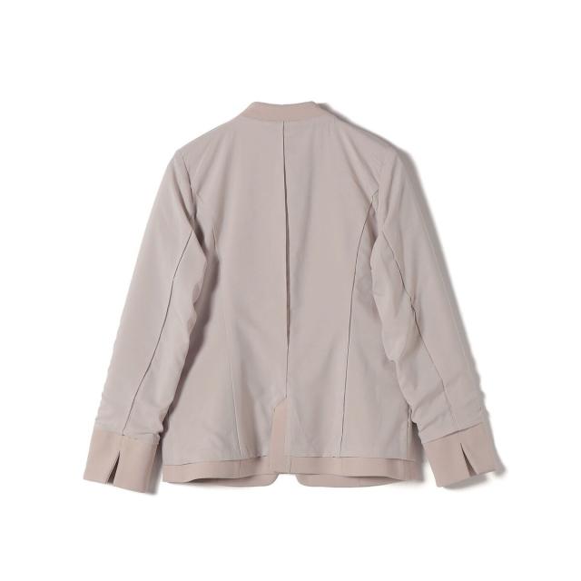 シップス カラーズ（SHIPS Colors）/《一部追加予約》SHIPS Colors:ストレッチ ジョーゼット Vカラー ジャケット3 ◆