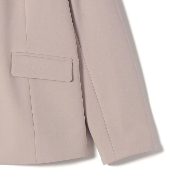 シップス カラーズ（SHIPS Colors）/《一部追加予約》SHIPS Colors:ストレッチ ジョーゼット Vカラー ジャケット3 ◆