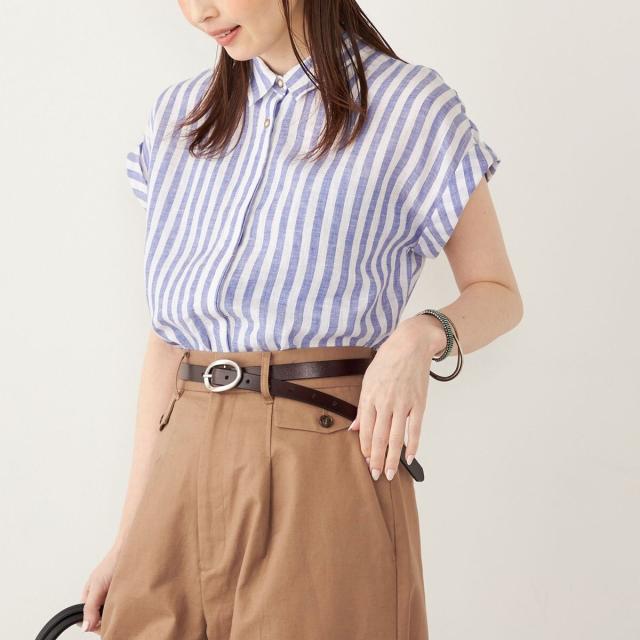 シップス カラーズ（SHIPS Colors）/SHIPS Colors:ユーロ リネン (EURO Linen) ヒヨク シャツ◇