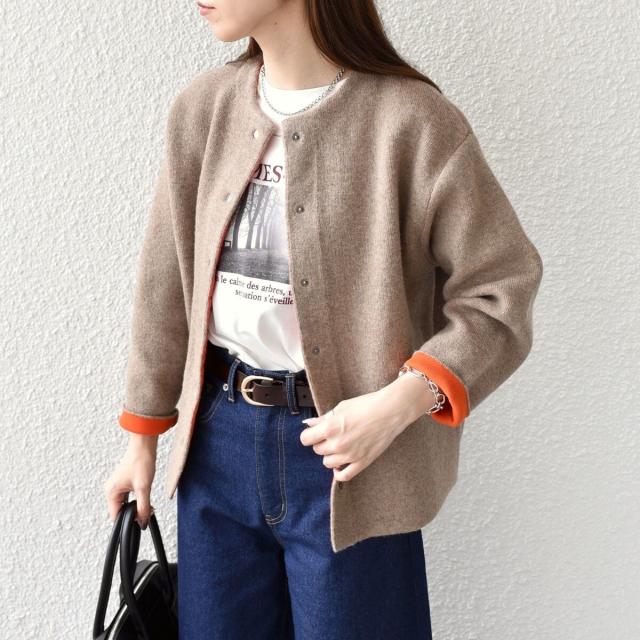 シップス カラーズ（SHIPS Colors）/《一部追加予約》SHIPS Colors:〈手洗い可能〉チャイニーズラクーン 接結 カーディガン◆