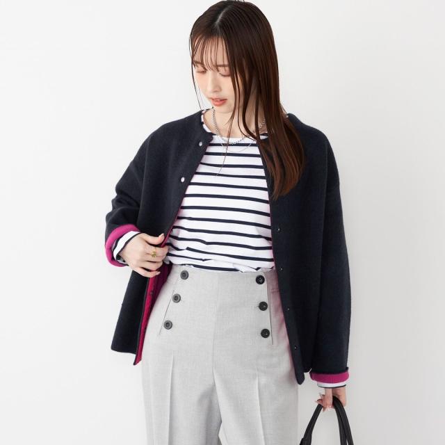 シップス カラーズ（SHIPS Colors）/《一部追加予約》SHIPS Colors:〈手洗い可能〉チャイニーズラクーン 接結 カーディガン◆