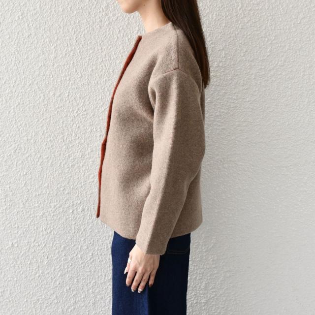 シップス カラーズ（SHIPS Colors）/《一部追加予約》SHIPS Colors:〈手洗い可能〉チャイニーズラクーン 接結 カーディガン◆