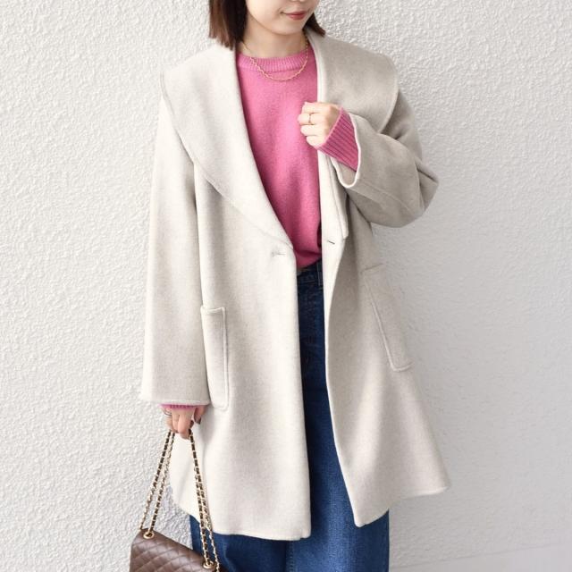 シップス カラーズ（SHIPS Colors）/SHIPS Colors:リバー ワイドカラー コート