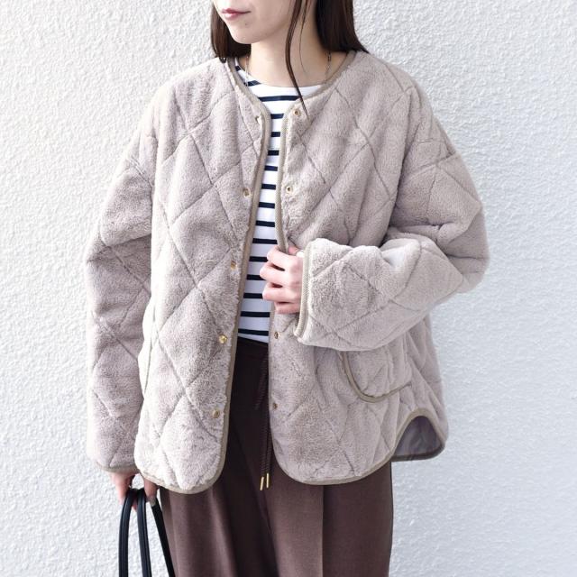 シップス カラーズ（SHIPS Colors）/《一部追加予約》SHIPS Colors:リバーシブル キルティング コート◆