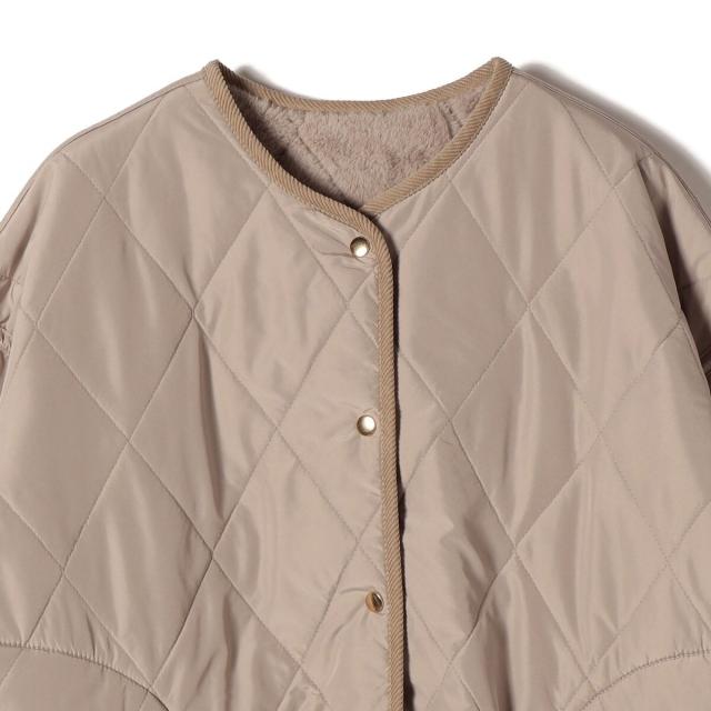 シップス カラーズ（SHIPS Colors）/《一部追加予約》SHIPS Colors:リバーシブル キルティング コート◆