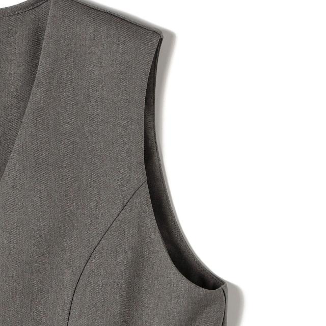 シップス カラーズ（SHIPS Colors）/《予約》SHIPS Colors:ウールライク ペプラム ベスト 2（セットアップ対応可能）◆