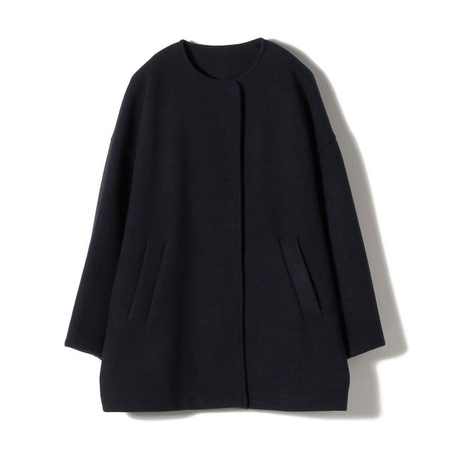 シップス カラーズ（SHIPS Colors）/《予約》SHIPS Colors:〈手洗い可能〉ジャージーメルトン ノーカラー コート 2