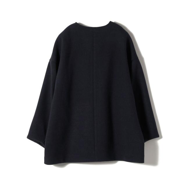 シップス カラーズ（SHIPS Colors）/《予約》SHIPS Colors:〈手洗い可能〉ジャージーメルトン ノーカラー コート 2