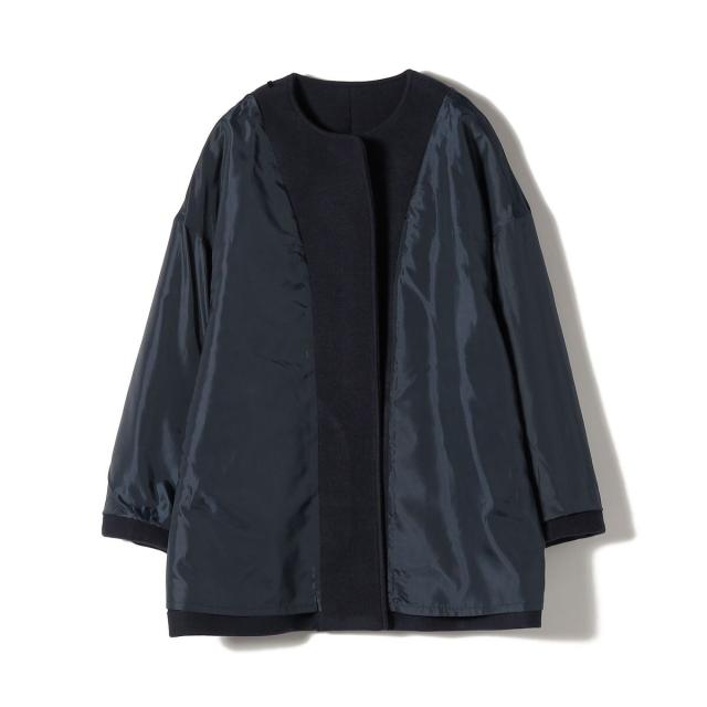 シップス カラーズ（SHIPS Colors）/《予約》SHIPS Colors:〈手洗い可能〉ジャージーメルトン ノーカラー コート 2