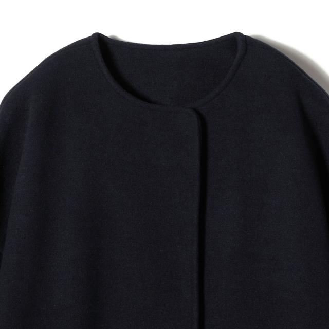 シップス カラーズ（SHIPS Colors）/《予約》SHIPS Colors:〈手洗い可能〉ジャージーメルトン ノーカラー コート 2