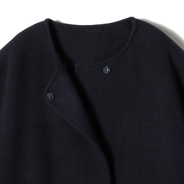 シップス カラーズ（SHIPS Colors）/《予約》SHIPS Colors:〈手洗い可能〉ジャージーメルトン ノーカラー コート 2