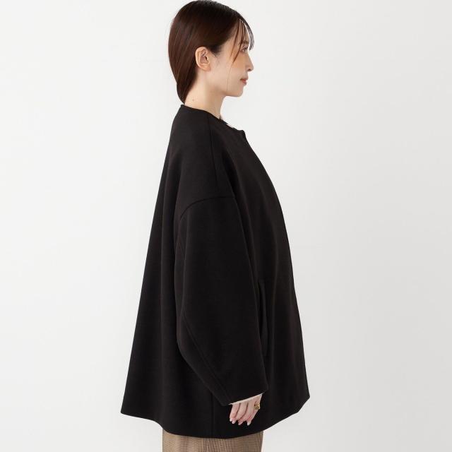 シップス カラーズ（SHIPS Colors）/《予約》SHIPS Colors:〈手洗い可能〉ジャージーメルトン ノーカラー コート 2