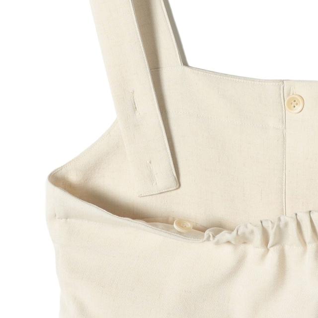 シップス カラーズ（SHIPS Colors）/《予約》SHIPS Colors:〈手洗い可能〉ポリエステル/リネン スラブ オールインワン◆