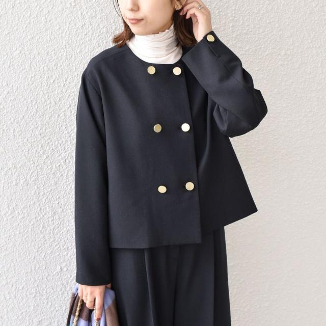 シップス カラーズ（SHIPS Colors）/《予約》SHIPS Colors:〈手洗い可能〉ポリエステル/リネン スラブ ノーカラージャケット◆