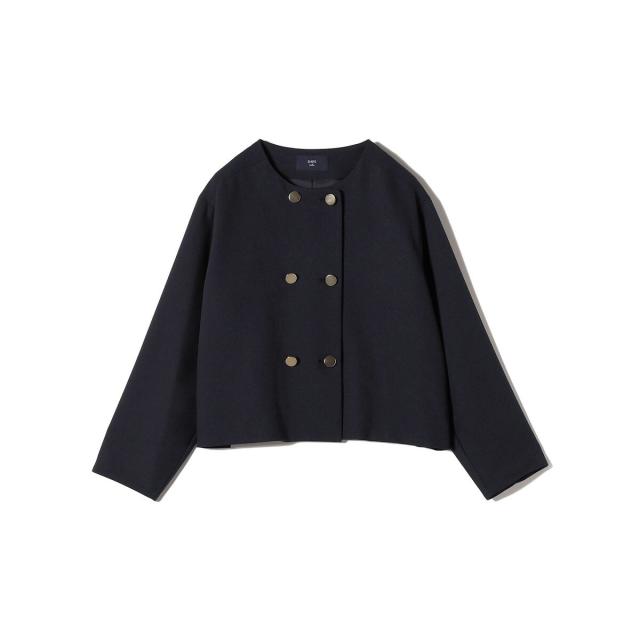 シップス カラーズ（SHIPS Colors）/《予約》SHIPS Colors:〈手洗い可能〉ポリエステル/リネン スラブ ノーカラージャケット◆