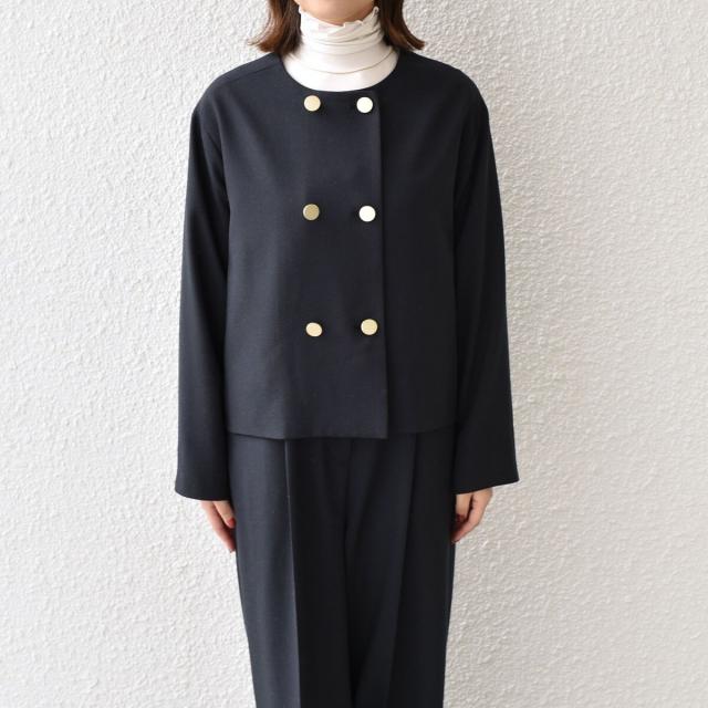 シップス カラーズ（SHIPS Colors）/《予約》SHIPS Colors:〈手洗い可能〉ポリエステル/リネン スラブ ノーカラージャケット◆