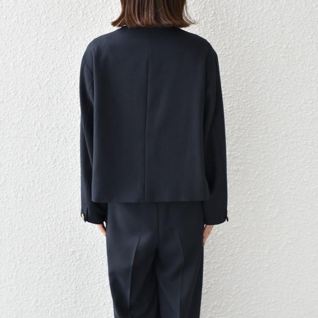 シップス カラーズ（SHIPS Colors）/《予約》SHIPS Colors:〈手洗い可能〉ポリエステル/リネン スラブ ノーカラージャケット◆