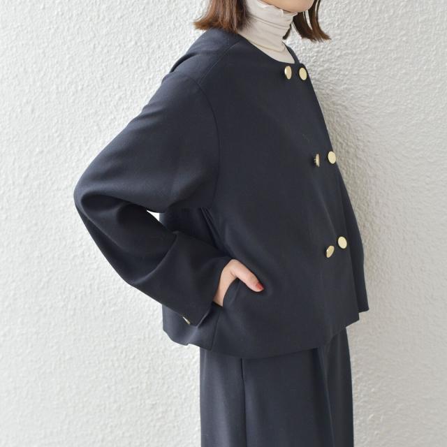 シップス カラーズ（SHIPS Colors）/《予約》SHIPS Colors:〈手洗い可能〉ポリエステル/リネン スラブ ノーカラージャケット◆