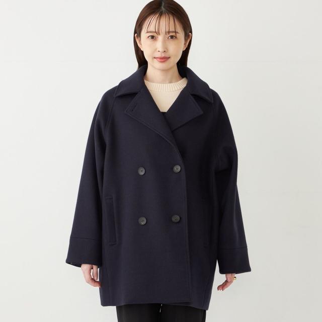 シップス カラーズ（SHIPS Colors）/《予約》SHIPS Colors:〈手洗い可能〉ジャージーメルトン ピーコート 2◆