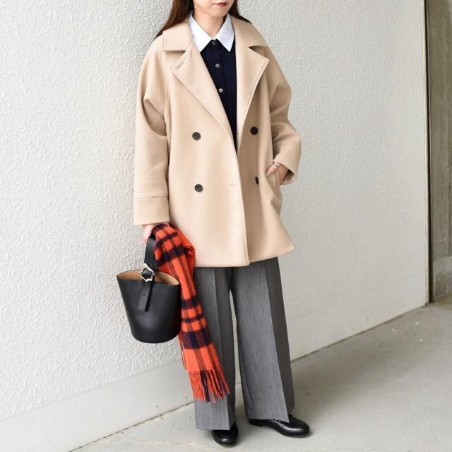 シップス カラーズ（SHIPS Colors）/《予約》SHIPS Colors:〈手洗い可能〉ジャージーメルトン ピーコート 2◆